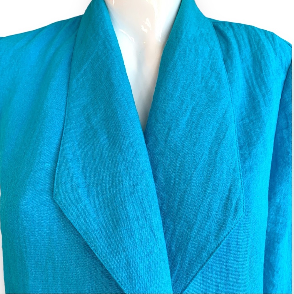 Chicos Easter Egg Blue Unstructured Crinkled Jack… - image 5